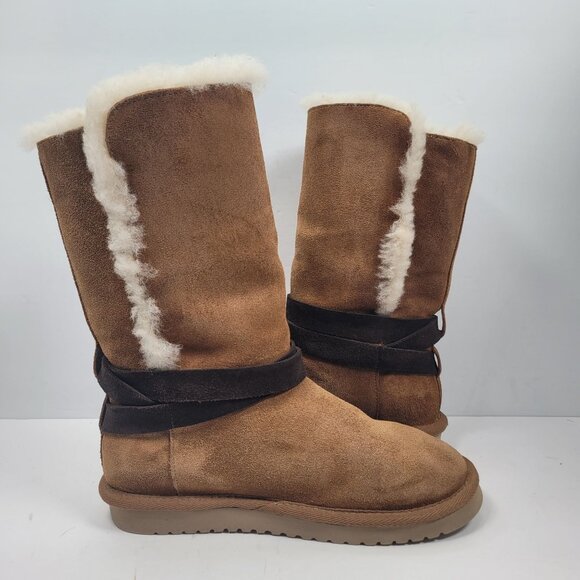 Koolaburra By UGG Rozalia Women's Brown Tall Winter Boots 1020243 US Size 7 - Picture 5 of 11